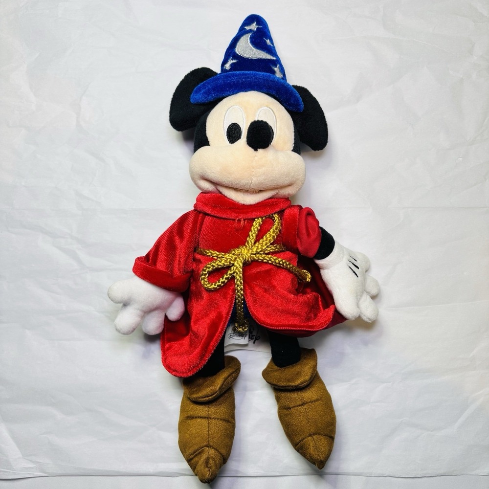 Disney Parks Fantasia Mickey Mouse Sorcerer's Apprentice Plush Doll 12"